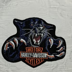 Harley-Davidson Black and Orange Panther Patch
